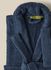 Bathrobe - 400 GSM 100% Cotton Terry Silky Soft Spa Quality Comfort - Shawl Collar & Pocket - Navy Color - 1 Piece