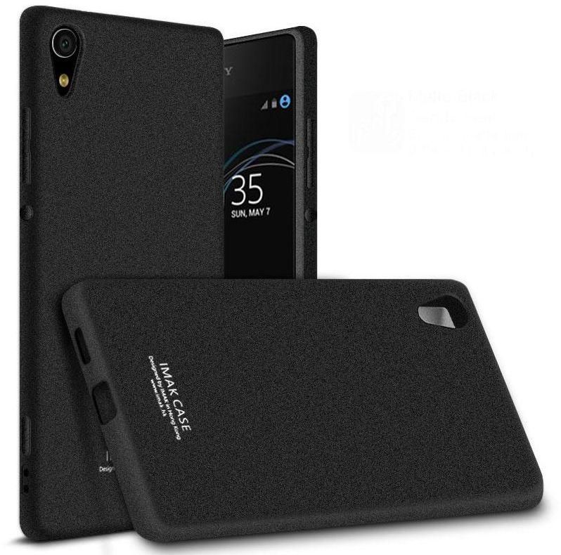 Imak Sony Xperia XA1 Ultra - Ultrathin TPU Gel Soft Case Cover With Screen Protector Matte Black