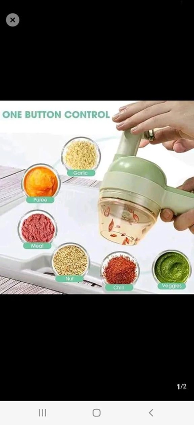 4 In 1 Electric Portable Cooking Hammer Vegetable ChopperEasily prepare a variety of ingredients to cook, save time and effort. Use it once and fall in love with it!    ·        M