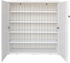 CamelTough Shoe Cabinet With 4 Shelves &amp; 2 Doors 87L x 38W x 92H cm Shoes Storage Rack For Hallway Entryway, Outdoor Storage Box For Organizing Books, Garden Tools, 1-Year Warranty, White, CT-638