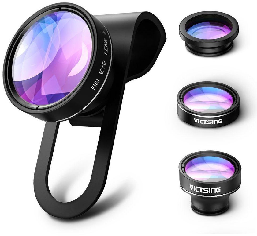VicTsing Clip-On 180 Degree Premium Fisheye Macro Lens