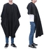 Minkissy Professional Hairdressing Cape Gown Waterproof Black Haircut Apron Hair Cutting Cape for Salon Home Barbers