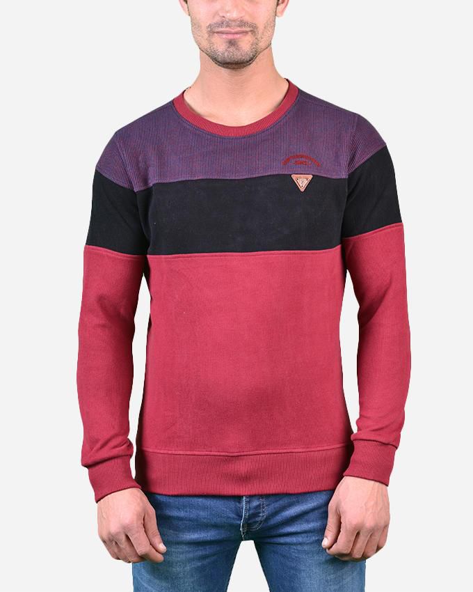 Cuba Bi-Tone Sweatshirt - Red