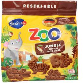 Leibniz Zoo Jungle Animal Cocoa Biscuits