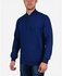 Town Team Buttoned Collar Two Side Pockets Sweatshirt - Light Blue
