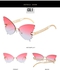 Fashion 2022 Trendy Butterfly Luxury Women Sunglasses - Pink