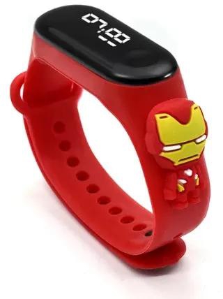 Iron Man Character Kids Touch Screen & LED Watch - Red