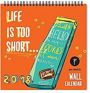 YM Sketch Wall Calendar 2018 - Cookies