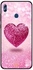 Skin Case Cover -for Huawei Honor 8X Pink Glitter Heart قلب وردي لامع