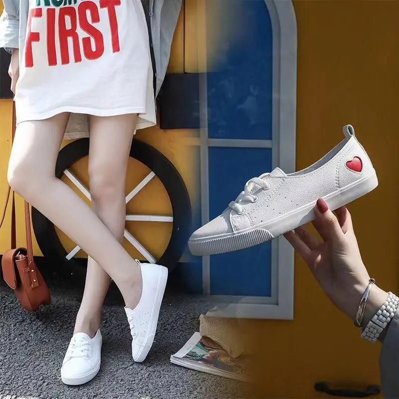 Women American Canvas Sneakers Slip On Shoes Casual Shoes Comfortable Footwear for Girls