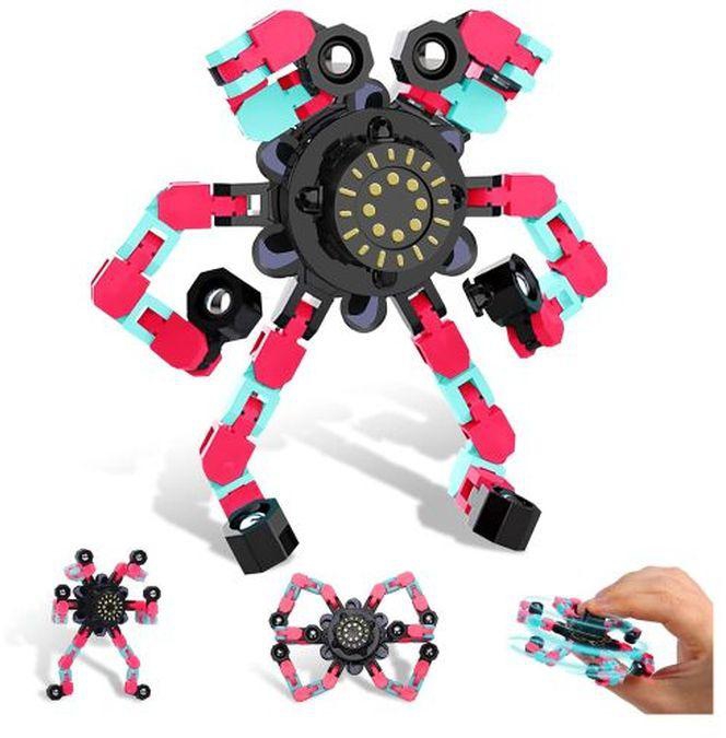Transformable Fidget Spinner Toy, Funny Fingertip Spin Top