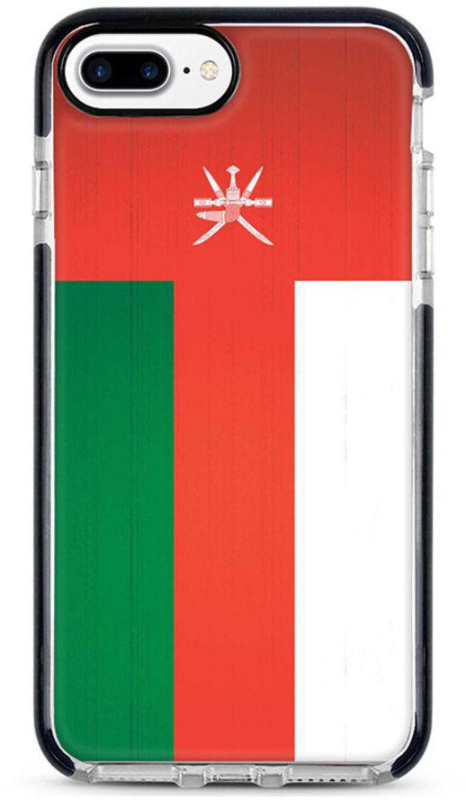 Protective Case Cover For Apple iPhone 7 Plus Flag Of Oman Full Print