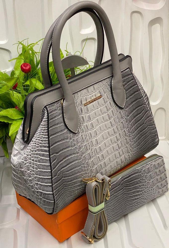 2 In 1 Women Handbag Luxury Pu Leather For Ladies Handbags