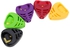 Alice A010B 5 Pcs Plactic Guitar Pick Cases Triangle Heart-shaped Plectrum Holders Clips