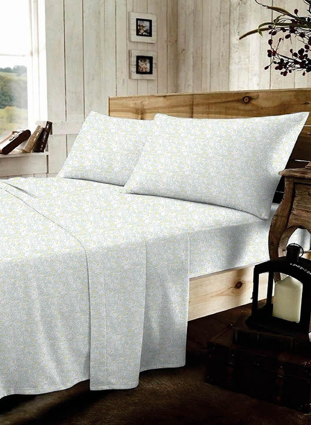 Light green single fitted sheet