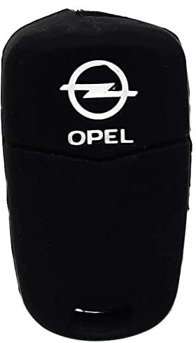 Silicone Car Key Cover for Opel - Black