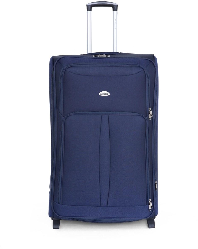 Senator KH108 Soft Casing Medium Check-In Luggage Trolley 63cm Navy Blue