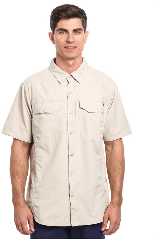 Columbia Beige Polyester Shirt Neck Shirts For Men