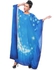 Zmurud Modern Digital Jalabiya for Women - Free Size, Blue