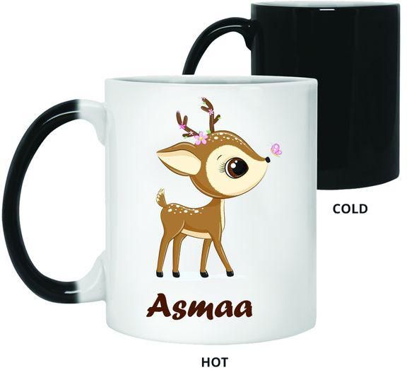Gift For Asmaa - Colour Changing Mug Coffee Mug, Tea Cup- Coffee Mug With Name- Coffee Magic Mug
