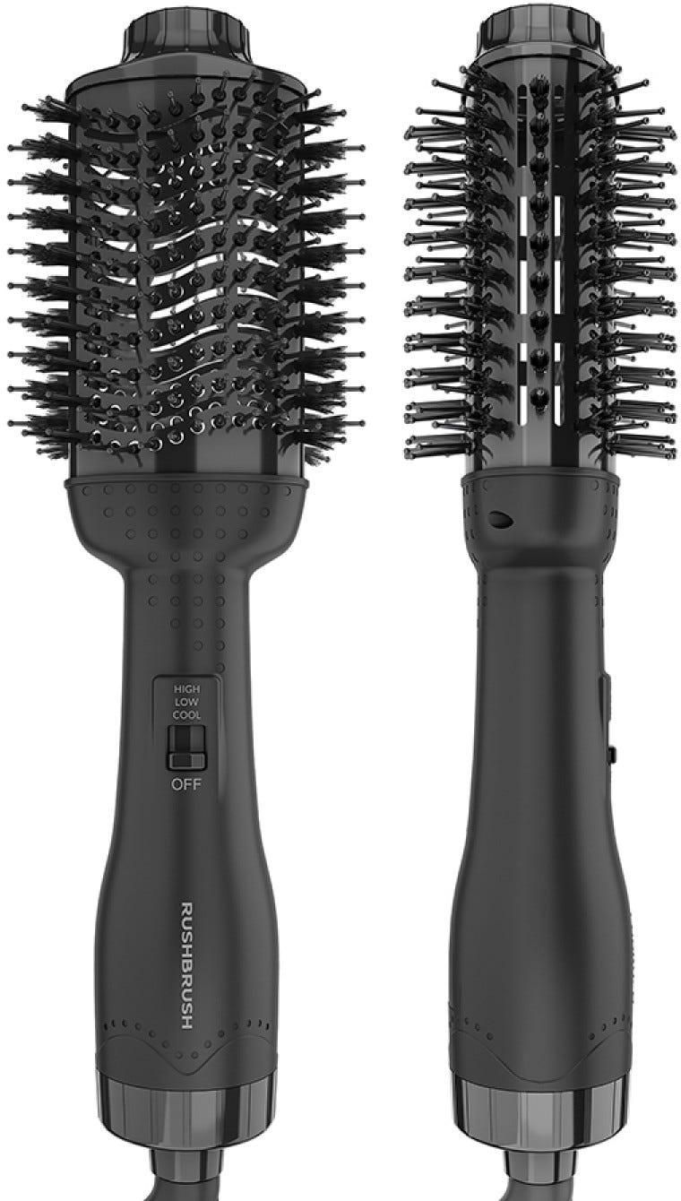 Get Rush Brush V2 Pro Volumizer Drying, Styling Hair Brush, 1300 Watt, 19 cm - Black with best offers | Raneen.com