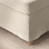 STRANDMON Slipcover for footstool - Risane natural