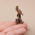 Generic Brass Figurine Vintage Brass Eagle Miniature Sculpture Antique Bronze