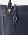 Front Zippers Hand Bag - Navy Blue