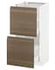 METOD / MAXIMERA Base cabinet with 2 drawers, white/Voxtorp high-gloss/white, 40x37 cm - IKEA