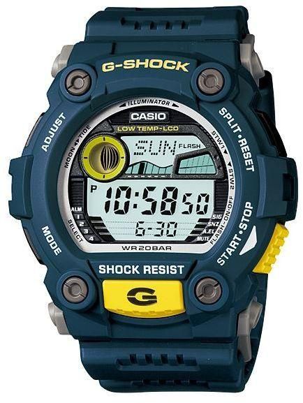 Casio G-Shock Men's Digital Dial Blue Resin Band Watch ,G-7900-2