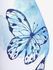Plus Size High Waist Butterfly Print Skinny Capri Leggings - 5x | Us 30-32