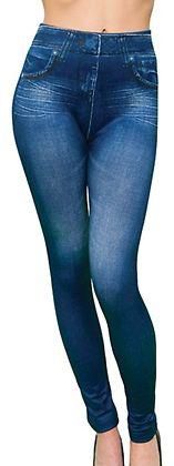 Blue Skinny Leggings Pant For Girls