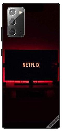 غطاء حماية واق لهاتف سامسونج جالاكسي نوت 20 بطبعة تلفزيون عليه "Netflix"