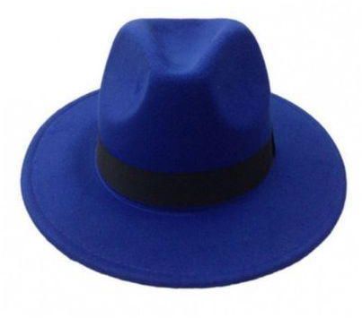 Fedora Fedora Wide Brim Hat - Blue X2