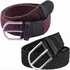 Elastic Braided Belt For Boys And Girls - Black/brown - 2Pieces
