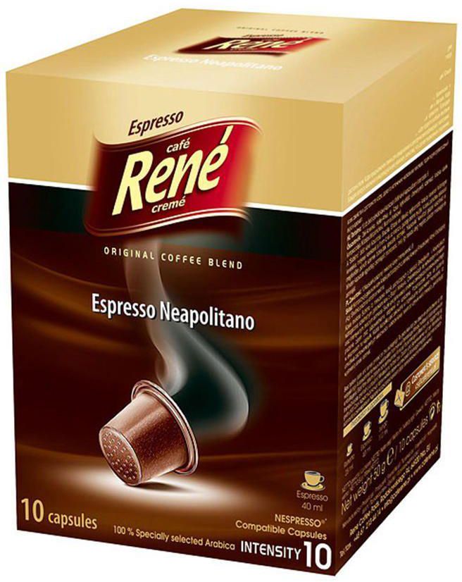 Café René Neapolitana Coffee Capsule - Intensity 10 - 10 Caps