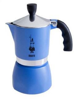 Fiammetta Azzurro Coffee Maker (Blue) 3 cups