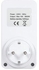 Digital Plug-In Timer Switch Socket Power Energy Meter With LCD Display White 115 x 33 x 60millimeter