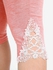 Plus Size Contrast Lace Panel Pocket Capri Leggings - L | Us 12