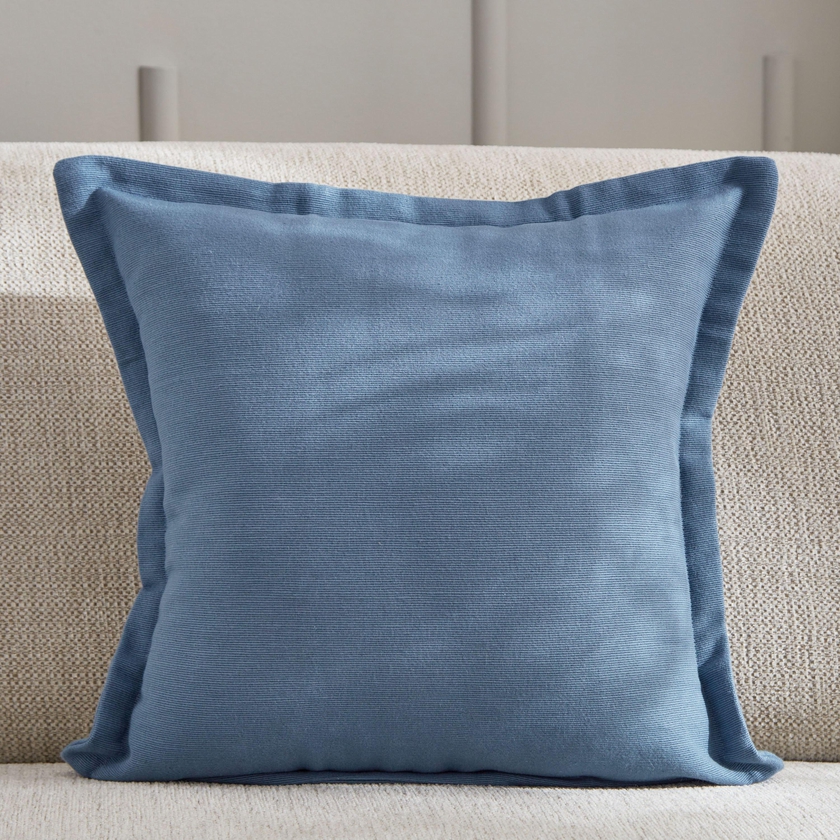 Atlanata Ezra Solid Ribbed Cushion Cover - 40x40 cm