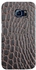 Stylizedd  Samsung Galaxy S6 Edge Premium Slim Snap case cover Gloss Finish - Cowhide Leather - Brown-Black  S6E-S-176