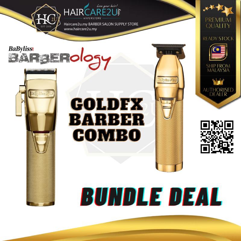 BaByliss PRO GOLDFX Barber Combo Hair Clipper &amp; Outliner Trimmer