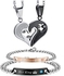 Couples Bracelets and Necklace Set
