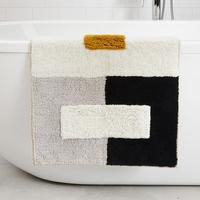 Organic Colorblock Bath Mat