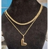 Classy Chain With Love Pendant Gold