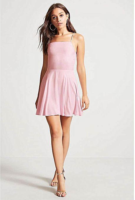 Forever21 Cutout-Back Cami Swing Dress