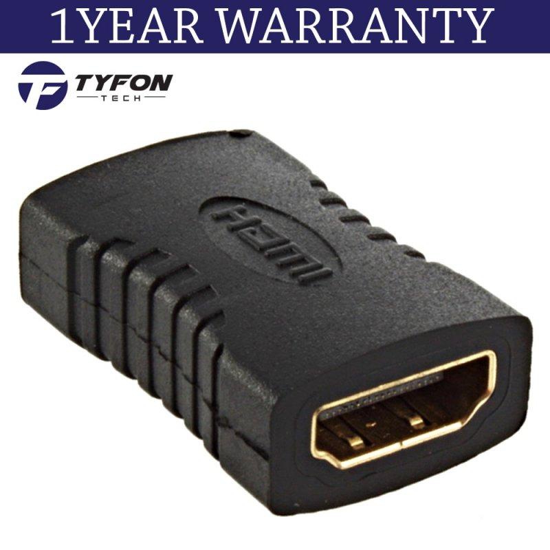 Tyfontech HDMI to HDMI Extender Connector Joiner Female to Female Coupler‎ (Black)