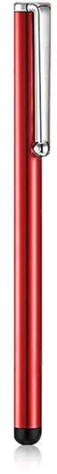 قلم تاتش تصميم حديث بمشبك معدنى يعمل على جميع الاجهزة السمارت الذكية أحمر