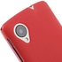 Frosted TPU Gel Case for LG Nexus 5 – Red