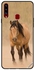 غطاء حماية واقٍ بطبعة حصان سباق لهاتف سامسونج جالاكسي A20s متعدد الألوان